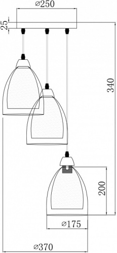 Подвесной светильник Freya Astery FR5375PL-03CH2 в Яранске фото 4