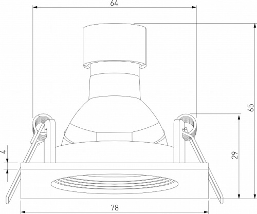 Встраиваемый светильник Elektrostandard City a067706 в Нижнем Новгороде фото 4
