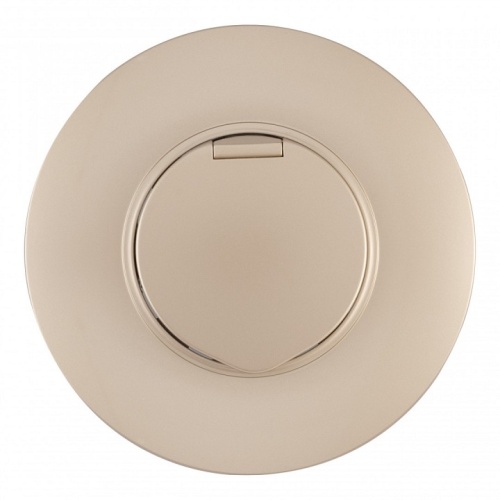 Розетка с заземлением и шторкой, с крышкой Arte Milano SET08-1 SET08-1-41-1 shampan в Нижнем Новгороде фото 2