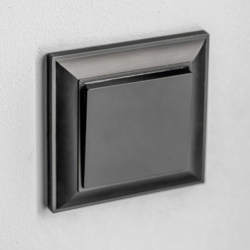 Выключатель одноклавишный без рамки Werkel черный матовый W1110008 в Нижнем Новгороде фото 8