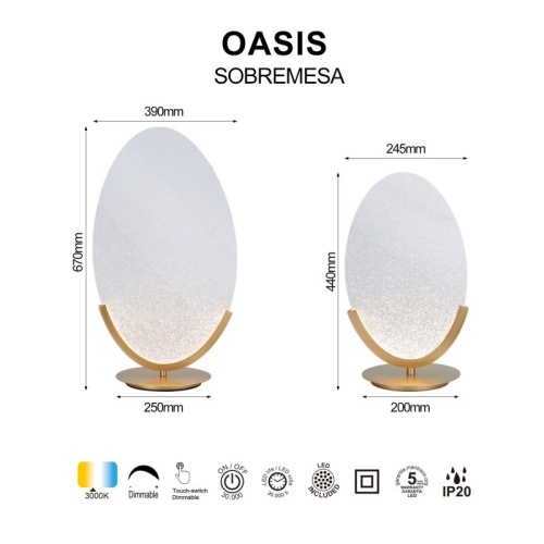 Настольная лампа декоративная Mantra OASIS 9653 в Нижнем Новгороде фото 7