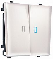 Выключатель самовозвратный двухклавишный с подсветкой, без рамки Ambrella Volt MS MS204060 в Нижнем Новгороде