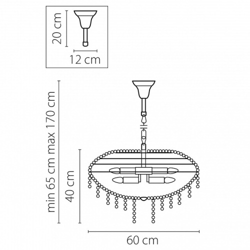 Подвесная люстра Osgona Classic 700150 в Нижнем Новгороде фото 5