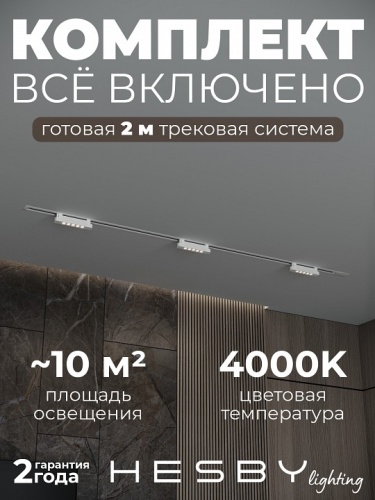 Комплект трековый Hesby Lighting Skylite №9 HSBL_kompl_S009_VI2W4K в Нижнем Новгороде