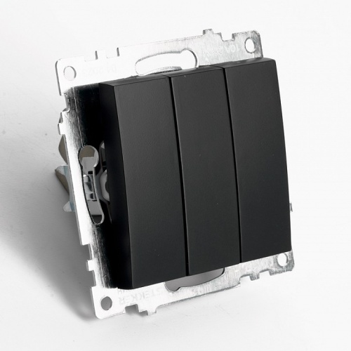 Выключатель трехклавишный без рамки Stekker Катрин 49172 в Нижнем Новгороде фото 6