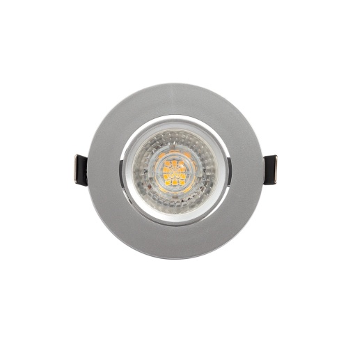 DK3020-CM Встраиваемый светильник, IP 20, 10 Вт, GU5.3, LED, серый, пластик в Липецке