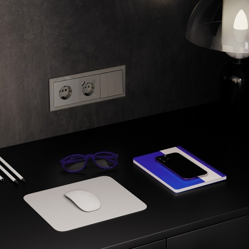 Выключатель трехклавишный без рамки Voltum S70 VLS030104 в Нижнем Новгороде фото 6