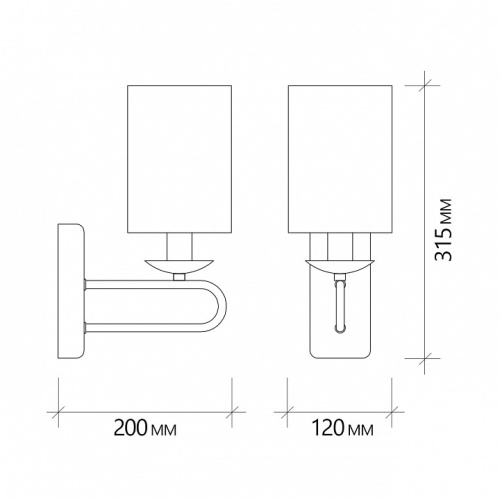 Бра Escada Eclipse 10166/1A Chrome в Нижнем Новгороде фото 5