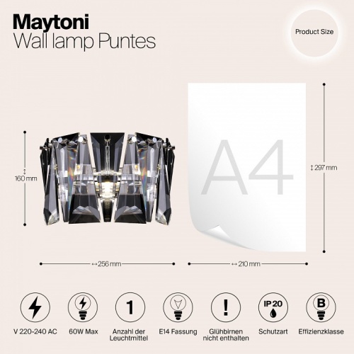 Бра Maytoni Puntes MOD043WL-01CH в Бородино фото 2