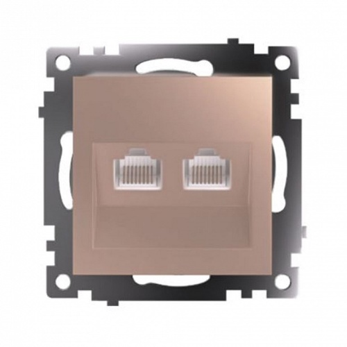 Розетка двойная Ethernet RJ-45 без рамки Stekker Катрин 50004 в Нижнем Новгороде фото 10