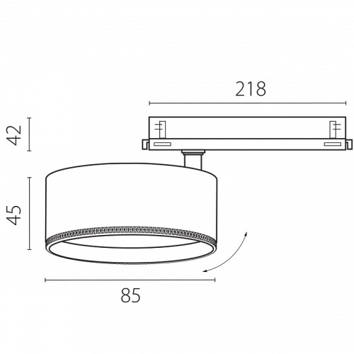 Светильник на штанге Lightstar Alta Pro A5546DALI в Нижнем Новгороде фото 2