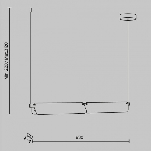 Подвесной светильник Maytoni Flat MOD296PL-L20BC3K в Нижнем Новгороде фото 4