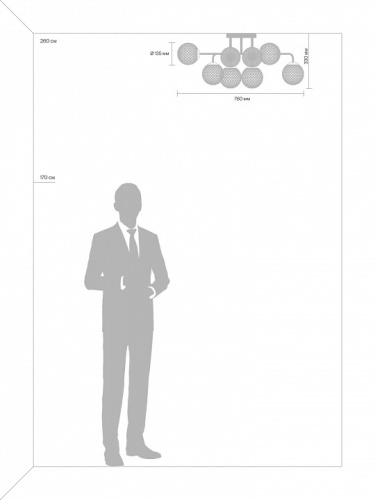 Потолочная люстра Freya Navel FR8016PL-08BBS в Нижнем Новгороде фото 3