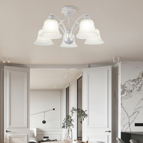 Потолочная люстра Arte Milano Napoli-1254 331254/5 WT+SL в Нижнем Новгороде фото 3