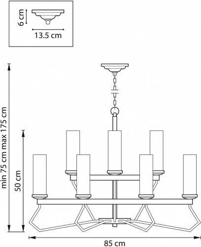 Подвесная люстра Lightstar Flume 723125 в Славгороде фото 2