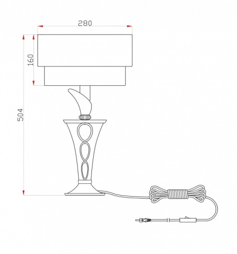 Настольная лампа декоративная Maytoni Lillian H311-11-G в Архангельске фото 5