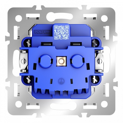 Механизм розетки с заземлением Voltum S70 VLS0401M в Нижнем Новгороде фото 3
