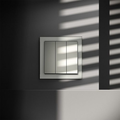 Выключатель трехклавишный без рамки Voltum S70 VLS030105 в Нижнем Новгороде фото 2