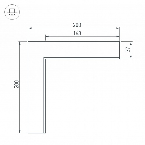 Соединитель угловой L-образный накладной Arlight S-LUX 30095 в Нижнем Новгороде фото 4