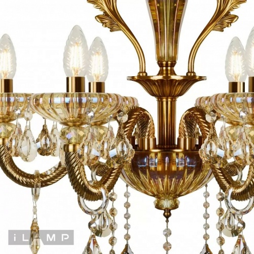 Подвесная люстра iLamp Asia 81069-6 BR в Нижнем Новгороде фото 2
