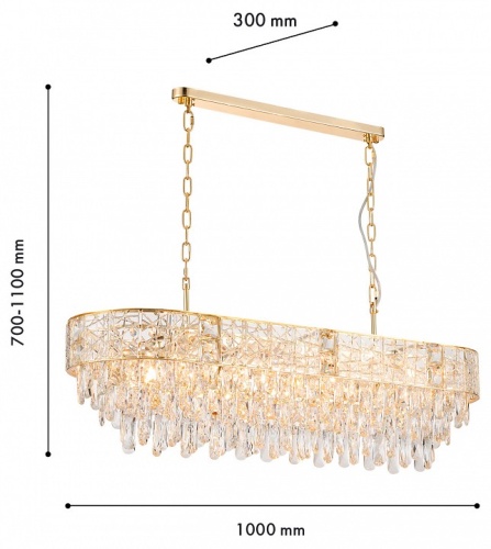 Подвесная люстра Favourite Elysium 4720-10P в Нижнем Новгороде фото 2