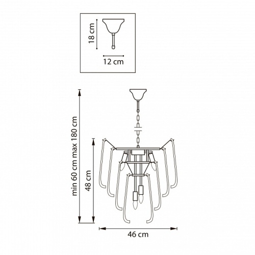Подвесная люстра Lightstar Retro II 799082 в Нижнем Новгороде фото 5