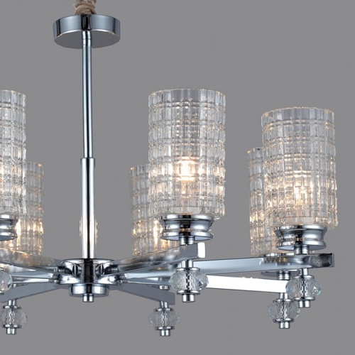 Подвесная люстра ILLUMICO  IL8678-8P-20 CR в Нижнем Новгороде фото 2