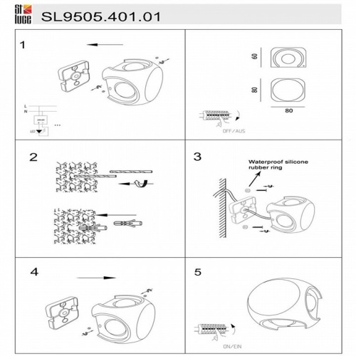 Накладной светильник ST-Luce Volti SL9505.401.01 в Асино фото 2