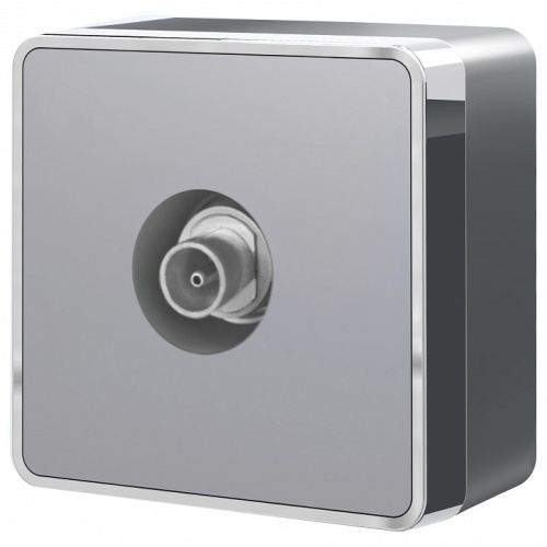 ТВ-розетка оконечная Werkel Gallant (серебряный) W5083006 в Нижнем Новгороде