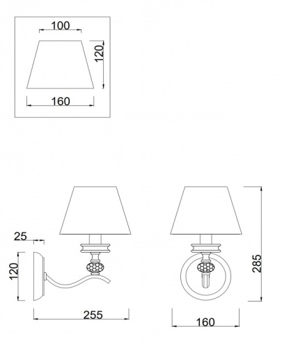 Бра Freya Alessandra FR2016WL-01BZ в Нижнем Новгороде фото 2