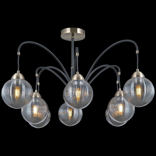 Люстра на штанге ILLUMICO  IL0433-8PSQ-79 BK AB в Нижнем Новгороде фото 3