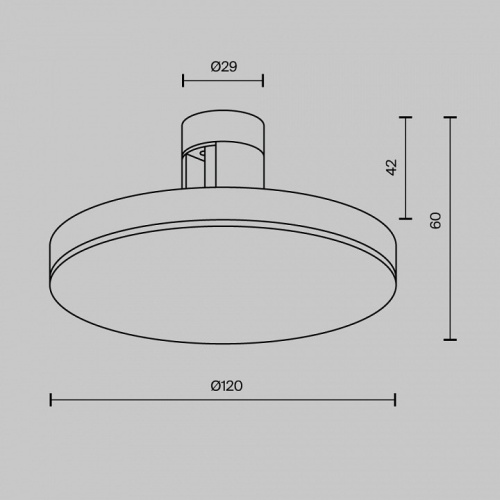 Накладной светильник Maytoni Plato TR152-1-7W3K-BS в Ермолино фото 8