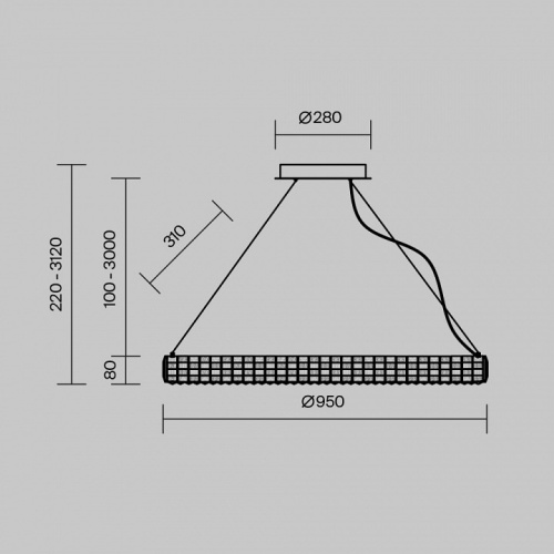 Подвесной светильник Maytoni Castello MOD335PL-L35CH3K в Нижнем Новгороде фото 5