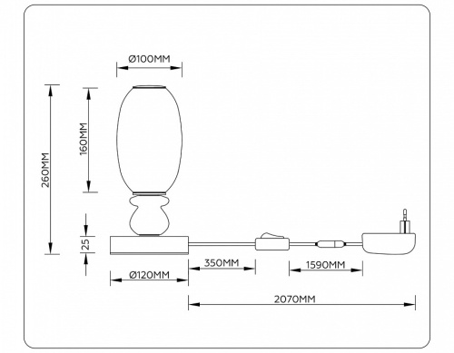 Настольная лампа декоративная Ambrella Light LH LH53154 в Нижнем Новгороде фото 3