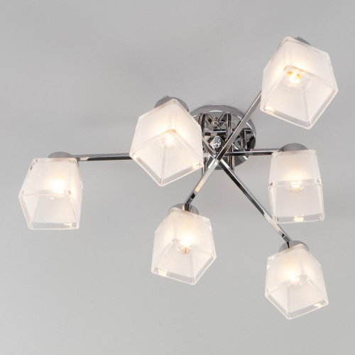 Потолочная люстра Eurosvet Delfi 30162/6 хром в Нижнем Новгороде фото 3