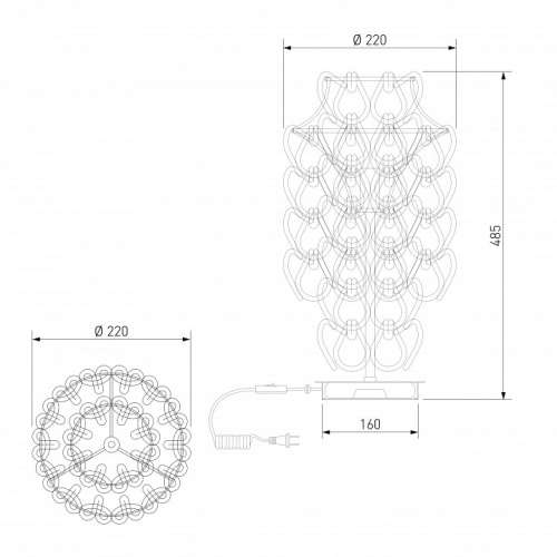 Настольная лампа декоративная Bogate's Cappio 1_380 в Нижнем Новгороде фото 2
