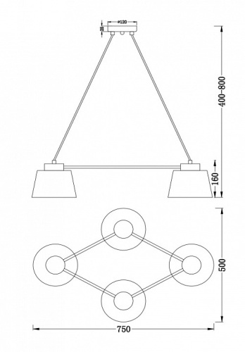Подвесная люстра Freya Barbara FR5004PL-04CH в Нижнем Новгороде фото 2