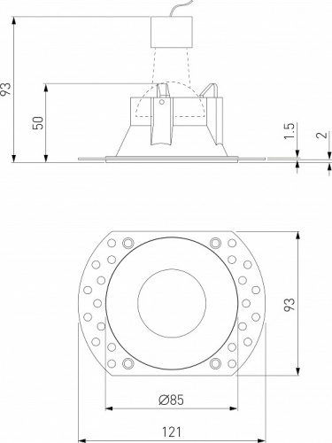 Встраиваемый светильник Elektrostandard Renzo a067528 в Нижнем Новгороде фото 2