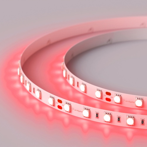 Лента RT 2-5000 24V Red 2x (5060, 300 LED, LUX) (Arlight, 14.4 Вт/м, IP20) в Советске фото 4