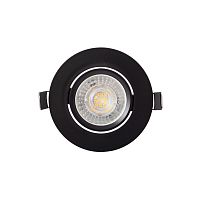 DK3020-BK Встраиваемый светильник, IP 20, 10 Вт, GU5.3, LED, черный, пластик в Уржуме
