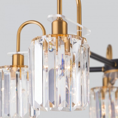 Люстра на штанге Eurosvet Tenia 70090/8 черный в Нижнем Новгороде фото 5