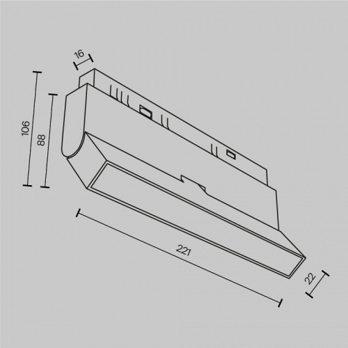 Накладной светильник Maytoni Basis Rot TR036-2-12W2.7K-B в Бородино фото 3