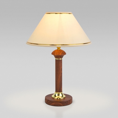 Настольная лампа декоративная Eurosvet Lorenzo 60019/1 орех в Сычевке фото 7