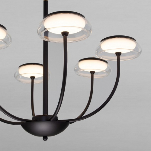 Люстра на штанге Eurosvet Fungo 50388 LED черный в Нижнем Новгороде фото 2