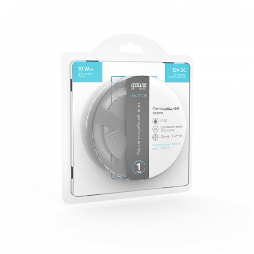Лента светодиодная Gauss Basic BT038 в Нижнем Новгороде фото 5