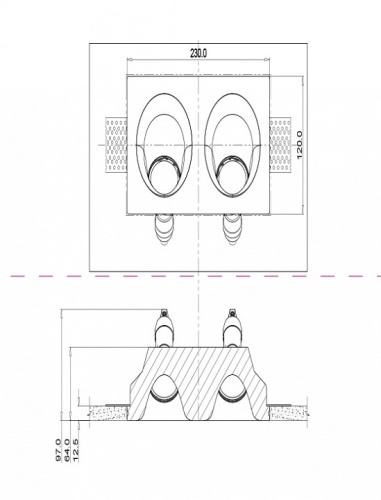 Встраиваемый светильник Maytoni Gyps Modern DL002-1-02-W в Армавире фото 3