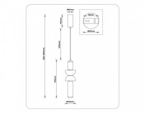 Подвесной светильник Ambrella Light LH LH11021 в Нижнем Новгороде фото 2