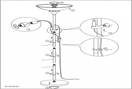 Торшер с подсветкой Eglo Up 2 82842 в Нижнем Новгороде фото 2