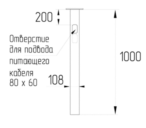 Закладная деталь EP1-D108-L1000 (BK) (Arlight, Сталь) в Зеленограде фото 2