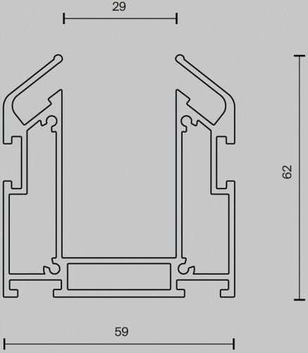 Трек встраиваемый Maytoni Busbar trunkings Exility TRA034MP-212S в Краснокамске фото 2